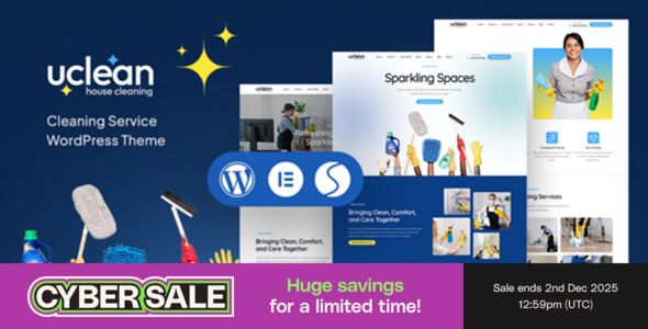 Uclean - Cleaning Service WordPress Theme