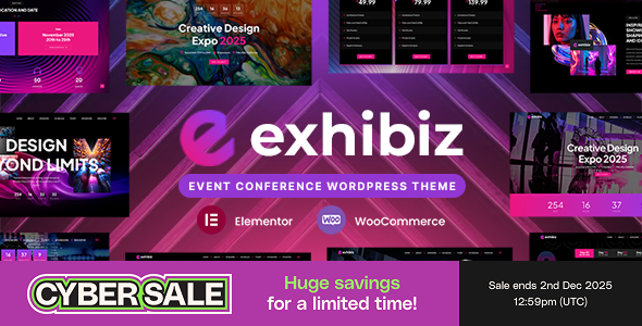 Exhibiz - Event, Conference and Meetup WordPress Theme