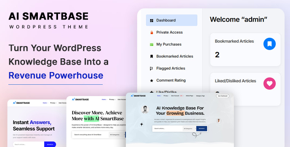 AI SmartBase – Create, Monetize & Grow Your WP Knowledge Base