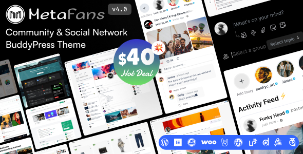 MetaFans - Community & Social Network BuddyPress Theme