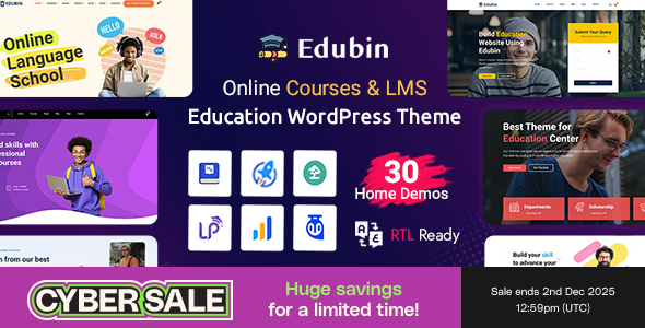 Edubin - Education WordPress Theme
