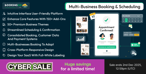 BookingGo SaaS - Multi Business Appointment Booking and Scheduling