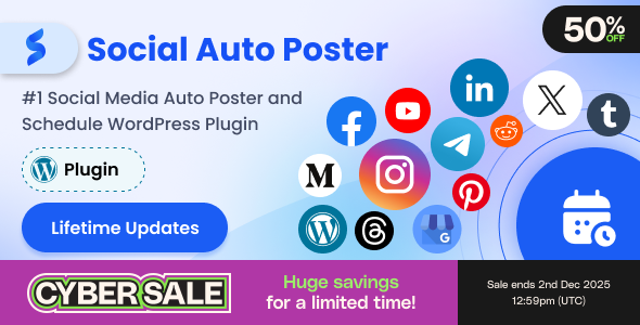 Social Auto Poster - WordPress Scheduler & Marketing Plugin