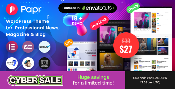 Papr - Newspaper News WordPress