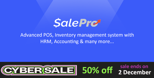 SalePro POS, Inventory Management System, HRM & Accounting