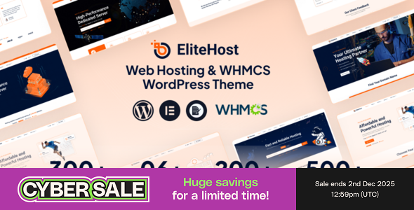 Elitehost - Webhosting & WHMCS WordPress Theme