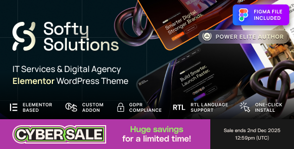 Softy Solutions - IT Services & Digital Agency WordPress Theme