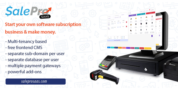 POS SaaS Add-on for SalePro – Multi-Tenant Inventory & Billing Module