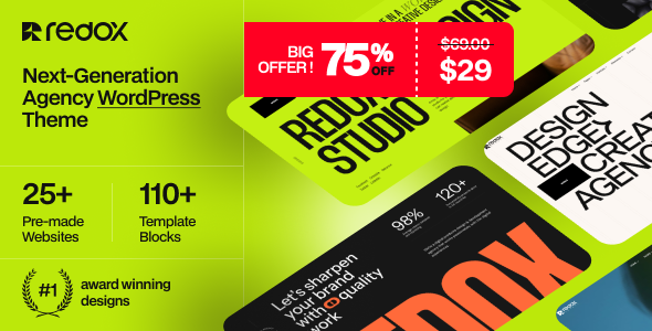 Redox - Creative Agency Portfolio WordPress Theme