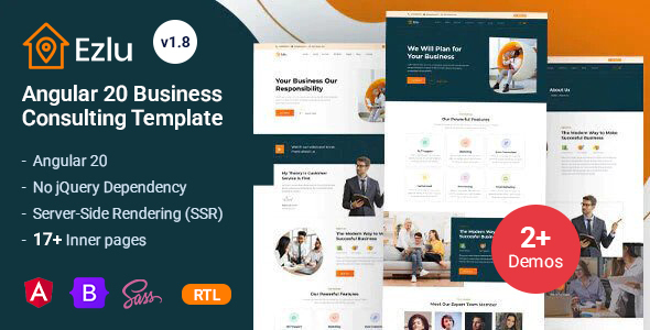 Ezlu - Angular 20 Business & Legal Consulting Template