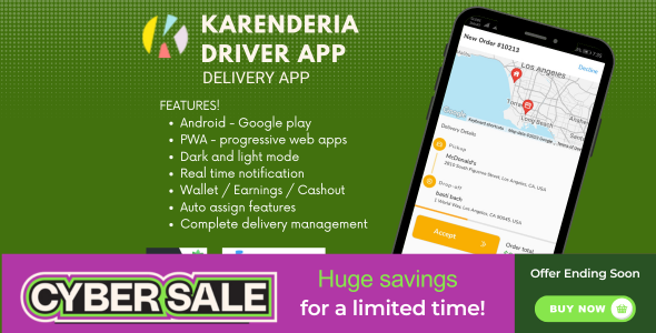 Karenderia Driver App