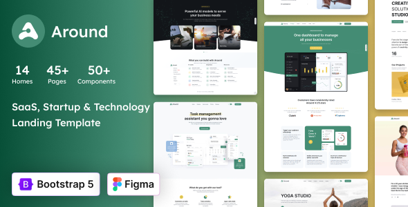 Around - SaaS, Startup & Technology HTML Landing Page Template