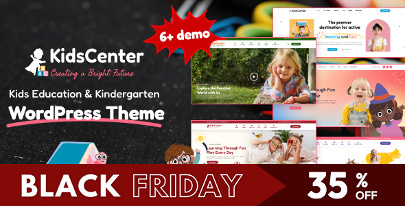 KidsCenter - Kindergarten and Kid Care Education WordPress Theme