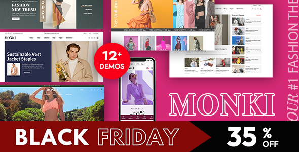 Monki - Elementor Fashion WooCommerce WordPress Theme