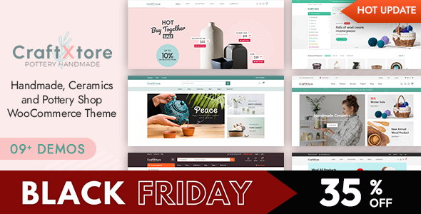 CraftXtore - Handmade, Ceramics and Pottery Shop WooCommerce Theme