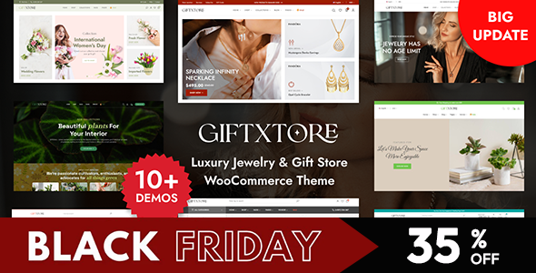 GiftXtore - Luxury Jewelry & Gift Store Elementor WooCommerce WordPress Theme