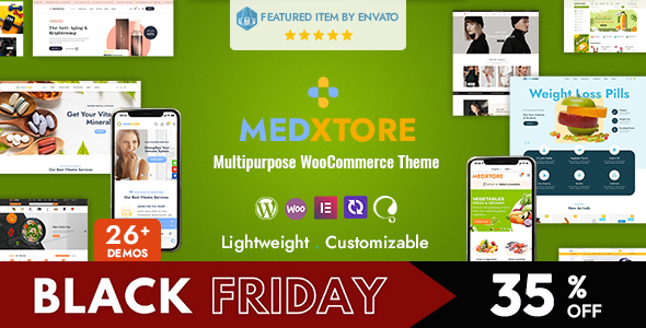 MedXtore – Responsive Multipurpose Elementor WooCommerce WordPress Theme