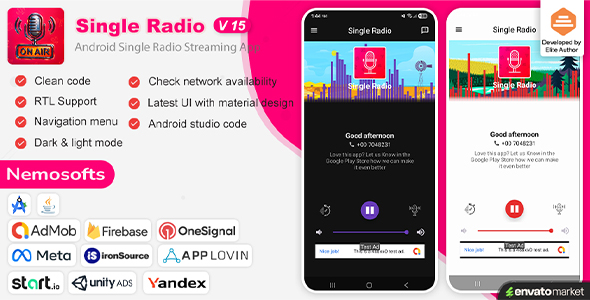 Android Radio - Single Radio Streaming App