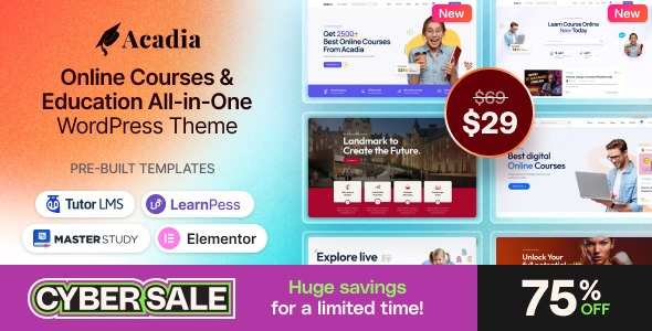 Education WordPress Theme - Acadia