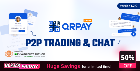 QRPay P2P Trading and Chat Add-on