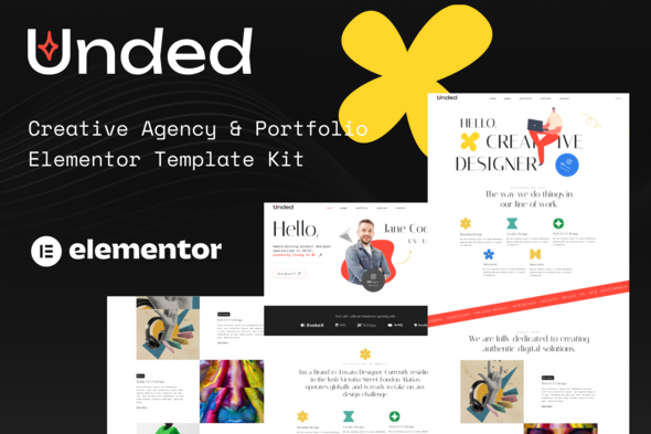 Unded - Creative Agency & Portfolio Elementor Template Kit