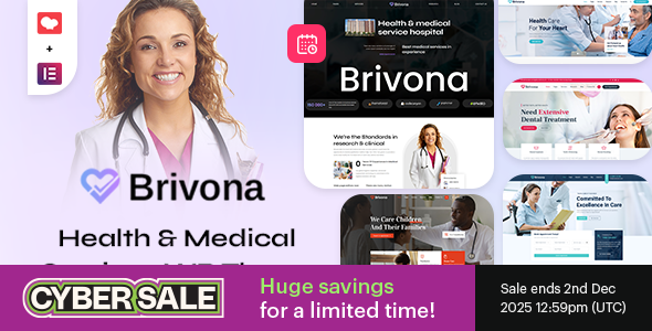Brivona - Clinical Websites WordPress Theme with Appointments Booking