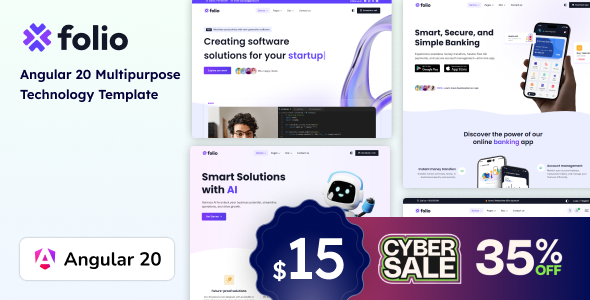 Folio - Angular 20 Multipurpose Technology Template