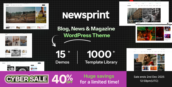 NewsPrint | News Magazine Blog WordPress Theme
