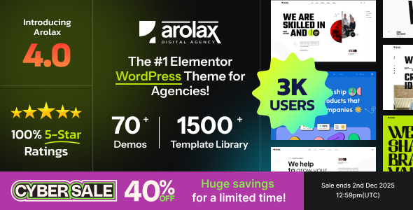 Arolax | Creative Digital Agency Theme