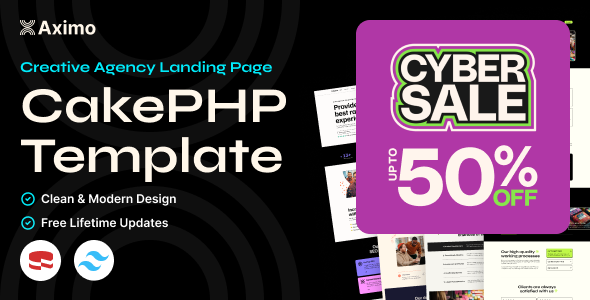 Aximo - CakePHP - Creative Agency Tailwind Template