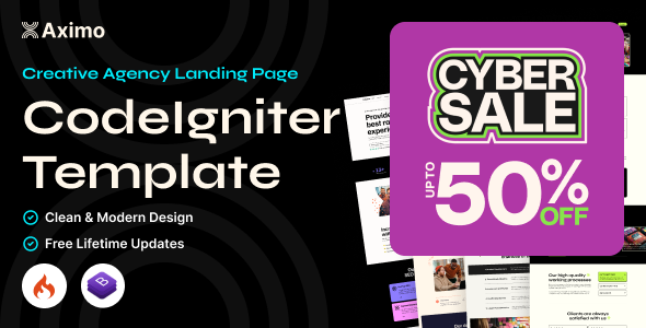 Aximo - Creative Agency CodeIgniter Template