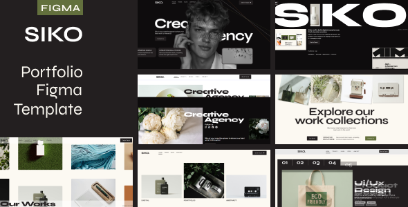 Siko - Creative Portfolio & Agency Figma Template
