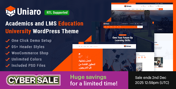Uniaro - Academics and Education LMS WordPress Theme