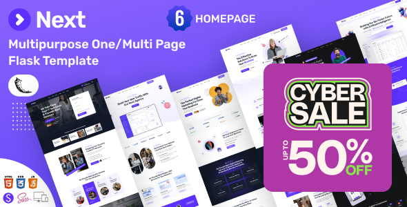 Next - Multi-Purpose Flask Template