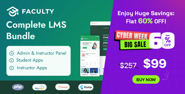 Faculty LMS - Complete eLearning Management System Bundle