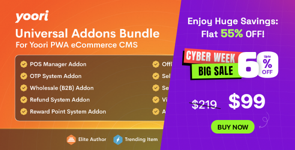 Universal Addon Bundle for YOORI eCommerce