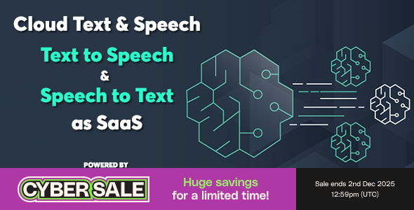 Cloud Text & Speech - Ultimate Text to Speech and Speech to Text as SaaS