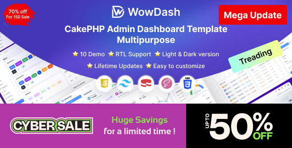 WowDash - Tailwind CSS - Multipurpose Admin Dashboard CakePHP Template