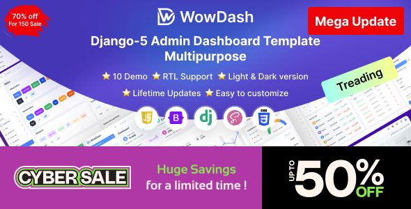 WowDash – Django 5 - Multipurpose Admin Dashboard Template