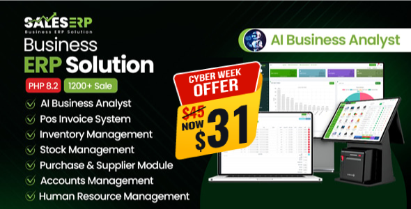 SalesERP – AI Powered Business ERP for Sales, Billing, Inventory, Accounting And HR