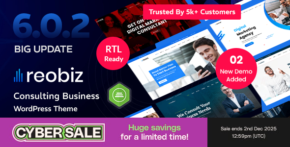 Reobiz - Consulting Business WordPress Theme