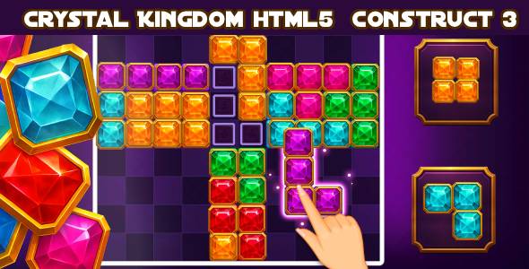 Crystal Kingdom – HTML5 Puzzle Game (Construct 3)