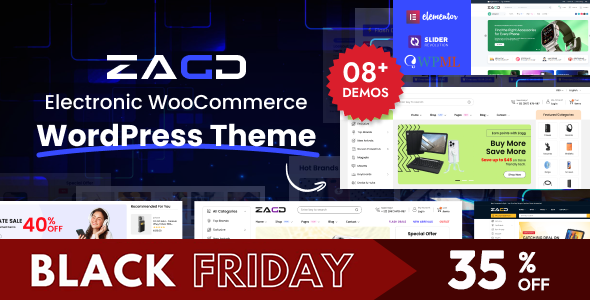 Zagg - Electronics & Accessories WooCommerce WordPress Theme