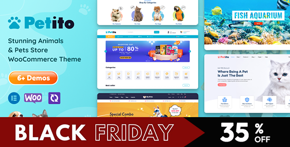 Petito - Animals and Pets Store WooCommerce Theme