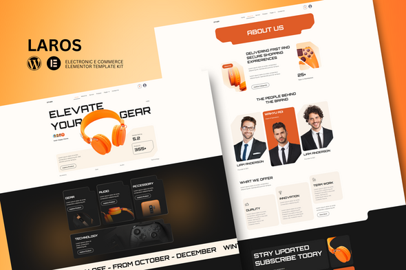Laros - E-Commerce Electronics Store Elementor Template Kit