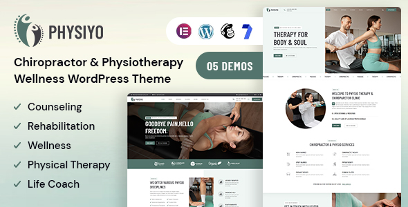 Physiyo – Chiropractor & Physiotherapy Wellness WordPress Theme