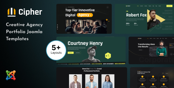 Cipher - Creative Agency Portfolio Joomla Template