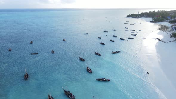 Indian Ocean Near the Shore of Zanzibar Tanzania