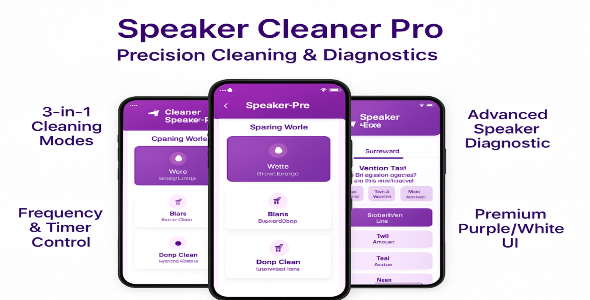 Speaker Cleaner Pro – Android Studio Full Source Code | Dust & Water Eject