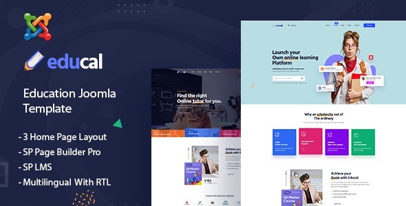 Educal – Online Courses and Education Joomla Template